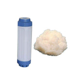10 Inch Slimline Refillable Filter Cartridge with Tannin Removal Filter Media - H2O Warehouse